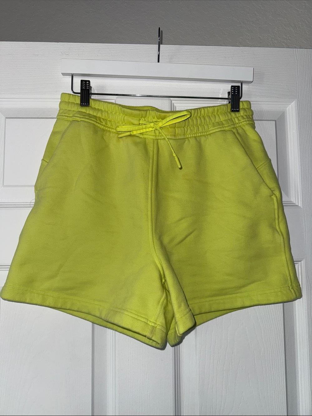 Lululemon Neon Lime Women’s Drawstring Lounge Shorts